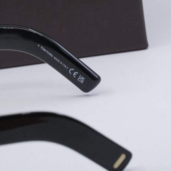 Tom Ford Parker FT1118 01E Shield Sunglasses - Black/Brown Orange - Picture 7 of 11